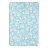 Sommer-Muschel-Muster Mini Klemmbrett (Rückseite)