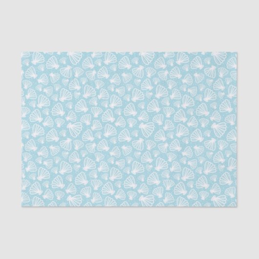 Sommer-Muschel-Muster Seidenpapier (Vorderseite)