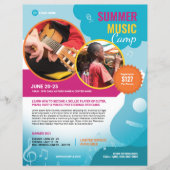 Sommer-Musikcamp Flyer Vorlage (Vorderseite)