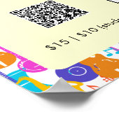 Sommer-Musikfestival QR-Code und Logo Poster (Ecke)