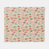 Sommer-Muster mit Eiscreme Fleecedecke (Vorderseite (Horizontal))