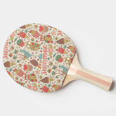 Sommer-Muster mit Eiscreme Tischtennis Schläger (Seitenansicht)