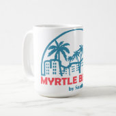 Sommer Myrtle Beach- South Carolina  Kaffeetasse (Vorderseite Links)