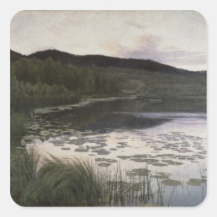 Sommer-Nacht, 1886 Quadratischer Aufkleber