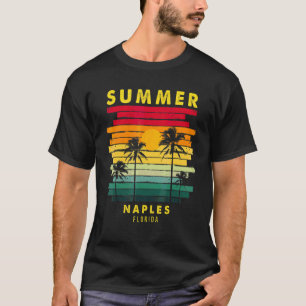 Sommer Neapel Florida Beach Sunset Retro T-Shirt