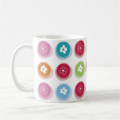 Sommer Niedliche Dämmerung Blume Fuzzy Dots Farbli Kaffeetasse (Links)