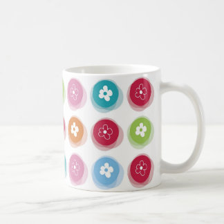 Sommer Niedliche Dämmerung Blume Fuzzy Dots Farbli Kaffeetasse