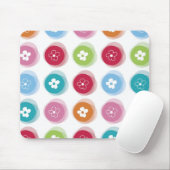 Sommer Niedliche Dämmerung Blume Fuzzy Dots Farbli Mousepad (Mit Mouse)