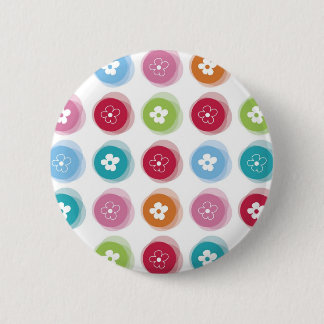Sommer-niedliche Gänseblümchen-Blumen-flockige Button