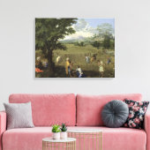 Sommer, oder Ruth und Boaz, 1660-64 Leinwanddruck (Insitu (Wohnzimmer))