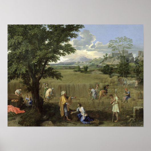 Sommer, oder Ruth und Boaz, 1660-64 Poster (Vorne)