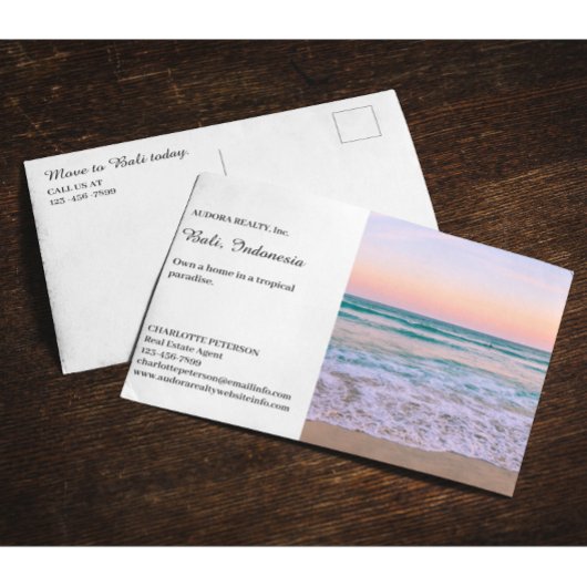 Sommer oder Tropengebiet Real Anwesen Postkarte
