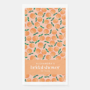Sommer Orangen Obst Rosa Brautparty Benutzerdefini Serviette