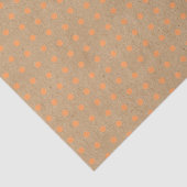 Sommer Orangendots auf Imitaten Rustikale braune K Seidenpapier (Ausschnitt)