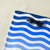 Sommer-Ozean-Meer bewegt Streifen-optionale Strandtuch (Beispiel)