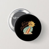 Sommer - Ozean-Träumer Surfen Button (Vorne & Hinten)