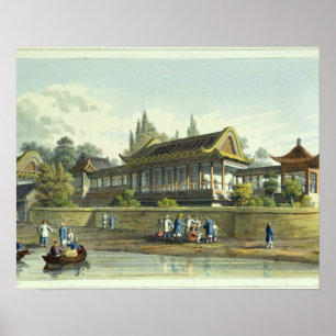 Sommer-Palast des Kaisers, gegenüber von der Stadt Poster