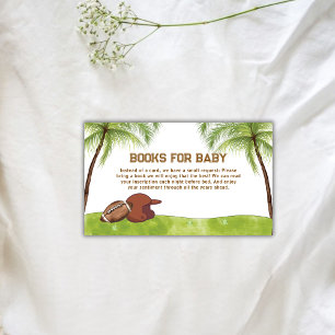 Sommer Palmbaum Fußball Sport Bücher Baby Shower Begleitkarte