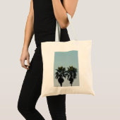Sommer-Palmbaum-Leinen-Tasche Tragetasche (Vorderseite (Produkt))
