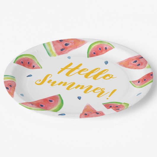 Sommer Pappteller (Schrägansicht)