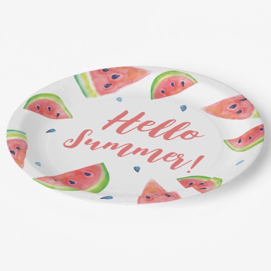 Sommer Pappteller (Schrägansicht)