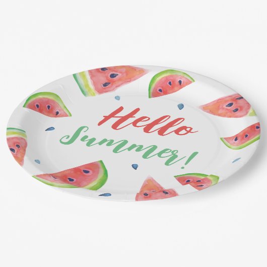 Sommer Pappteller (Schrägansicht)