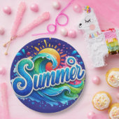 "Sommer"-Pappteller. Pappteller (Party)