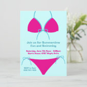 Sommer-Party Einladung (Stehend Vorderseite)