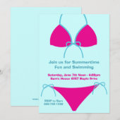 Sommer-Party Einladung (Vorne/Hinten)