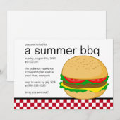 Sommer-Party GRILLEN Einladung (Vorne/Hinten)