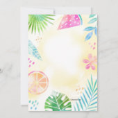 Sommer Party Handgestrichen Einladung (Rückseite)