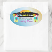 Sommer - Party Time Sticker (Tasche)