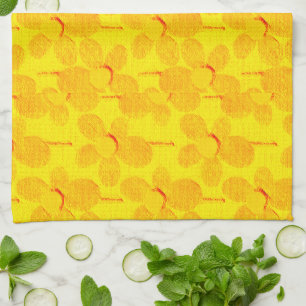 Sommer Pastell Kreide Floral Geschirrtuch