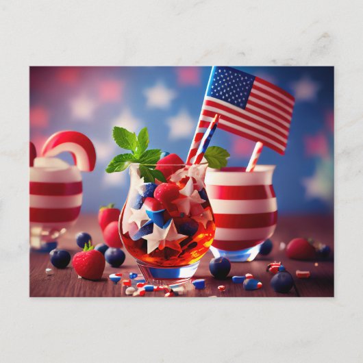 Sommer Patrioten Postkarte (Vorderseite)