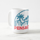 Sommer pensacola-florida kaffeetasse (Vorderseite Links)
