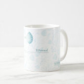 Sommer Perlmutt Wasserfarben Ozean Design Kaffeetasse (VorderseiteRechts)