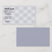 Sommer-Picknick-Gingham-karierte Tischdecke: Blau Visitenkarte (Vorne/Hinten)