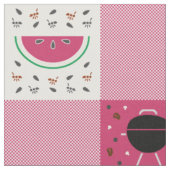 Sommer-Picknick-Stoff Stoff (Nahaufnahme)