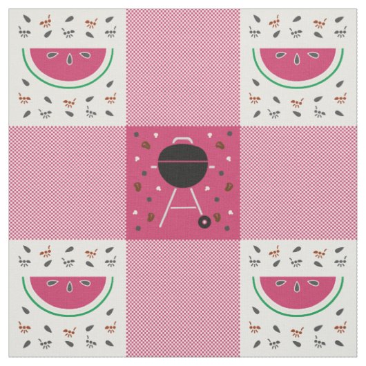 Sommer-Picknick-Stoff Stoff (Muster)