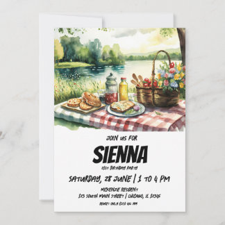 Sommer Picnic Seeblick Einladung