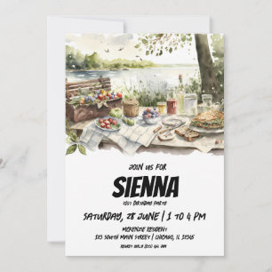 Sommer Picnic Seeblick Einladung