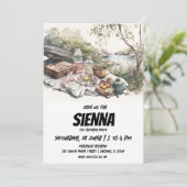 Sommer-Picnic-Wasserstromansicht Einladung (Stehend Vorderseite)