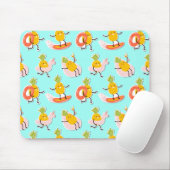 Sommer-Pineapple-Spaß-Mauspad Mousepad (Mit Mouse)