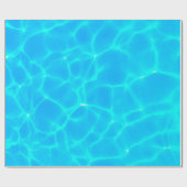 Sommer-Pool-Geburtstagsfeier Geschenkpapier (Flach)