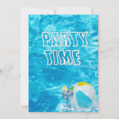 Sommer-Poolparty-Einladung Einladung (Vorderseite)