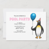 Sommer-Poolparty-Geburtstag Einladung (Vorderseite)