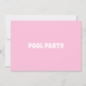 Sommer-Poolparty-Geburtstag Einladung (Rückseite)