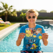 Sommer-Poolparty-Geburtstagsfoto  Einladung