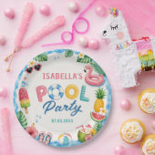 Sommer-Poolparty-Geburtstagspapierplatten Pappteller (Party)