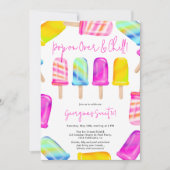 Sommer Pop auf Chillout-Eis Foto Sweet 16 Einladung (Vorderseite)